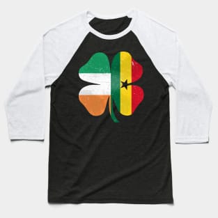 Ghanaian Irish Shamrock Ghana Ireland St. Patrick's Day Baseball T-Shirt